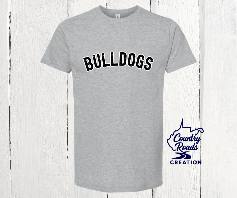 Distressed Mascot Name Custom Arch Tee