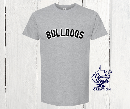 Distressed Mascot Name Custom Arch Tee