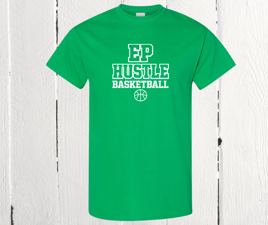 EP Hustle Basketball Stacked Logo Shirt