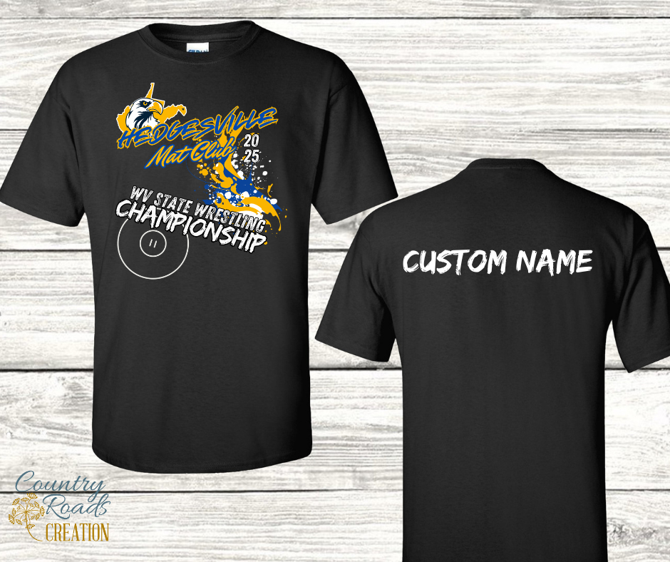 Hedgesville Mat Club WV Championship 2025 Shirt