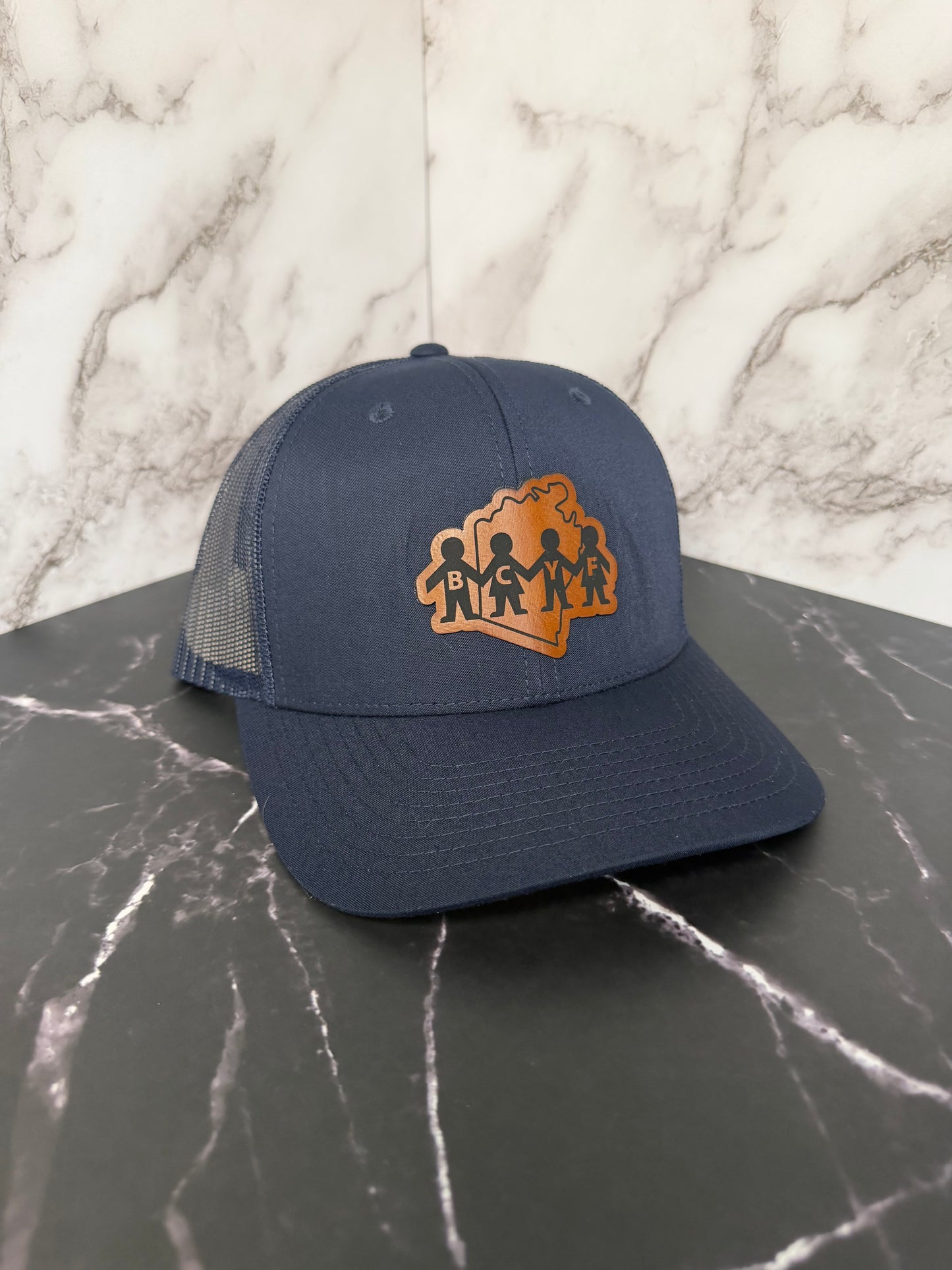 BCYF Engraved Leatherette Patch Richardson 112RE Hat