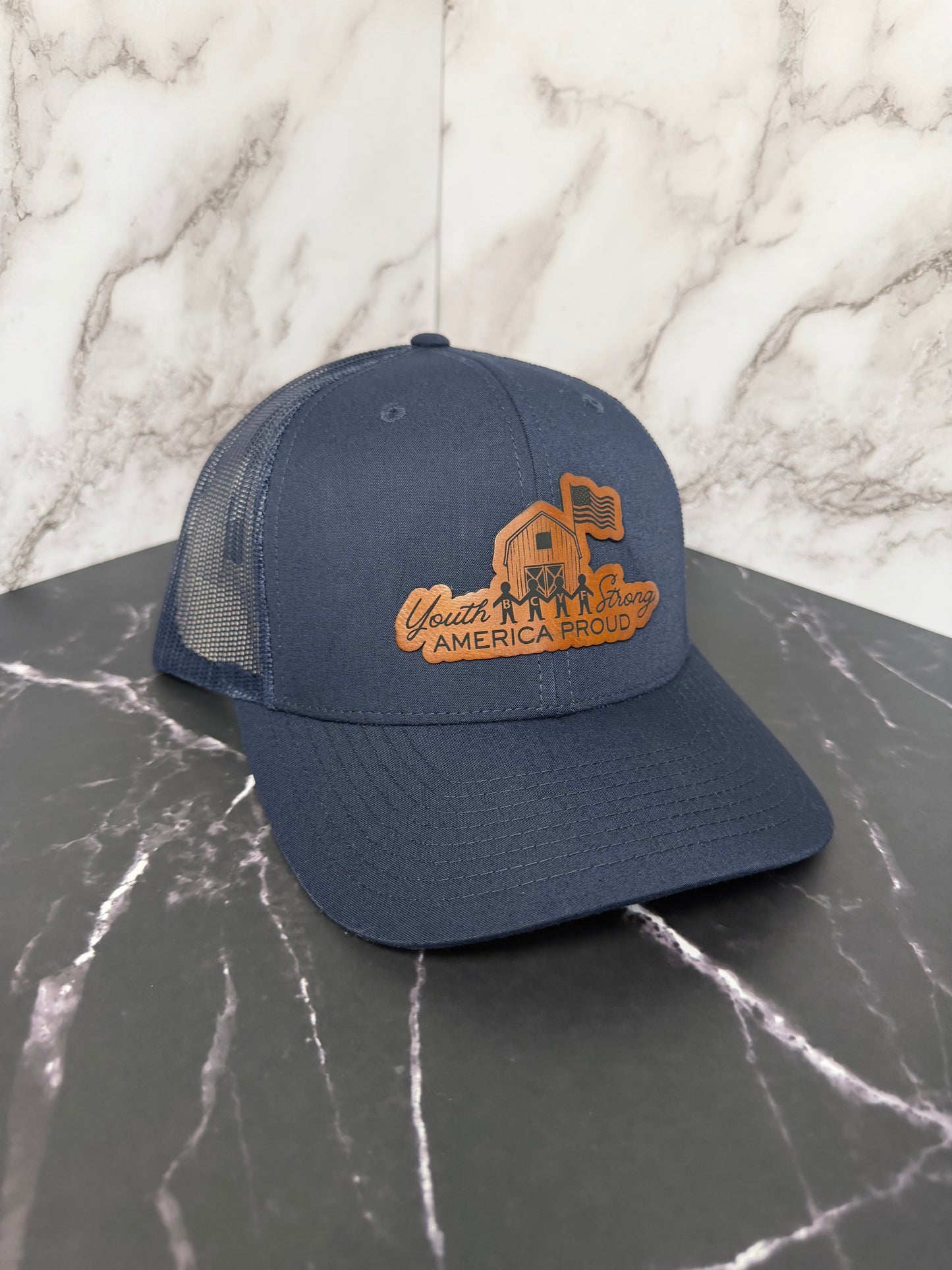 Youth Strong, America Proud BCYF Engraved Leatherette Patch Richardson 112RE Hat (Copy)