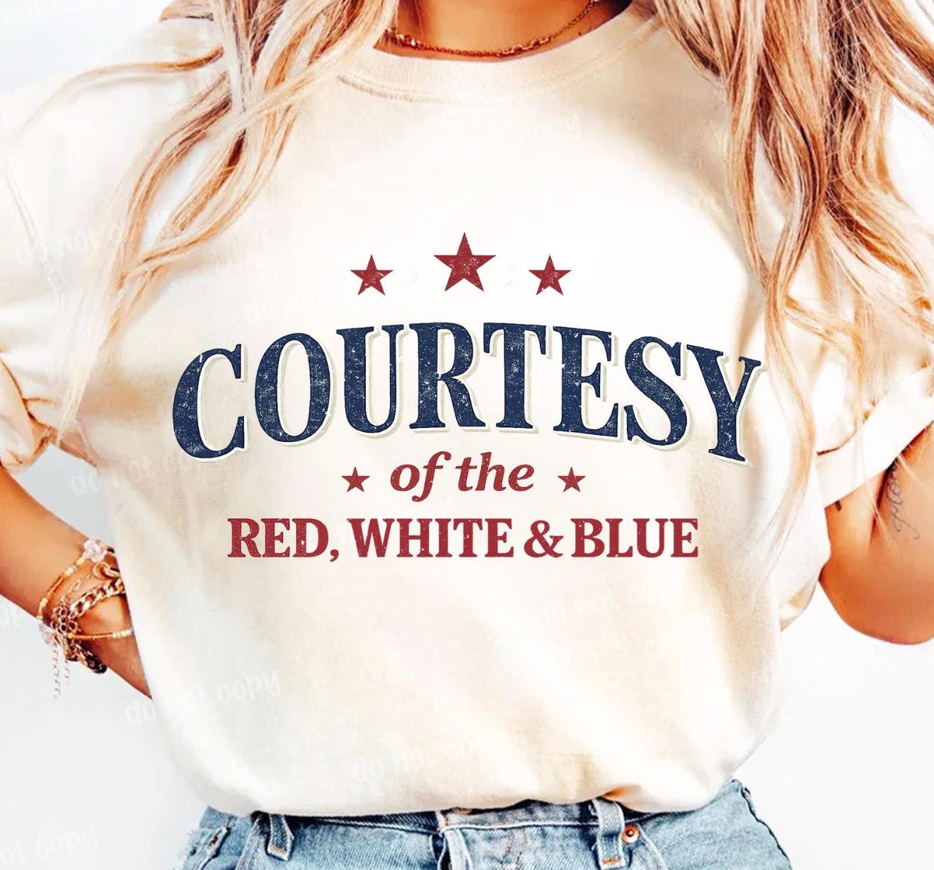 Courtesy of the Red, White and Blue Tee