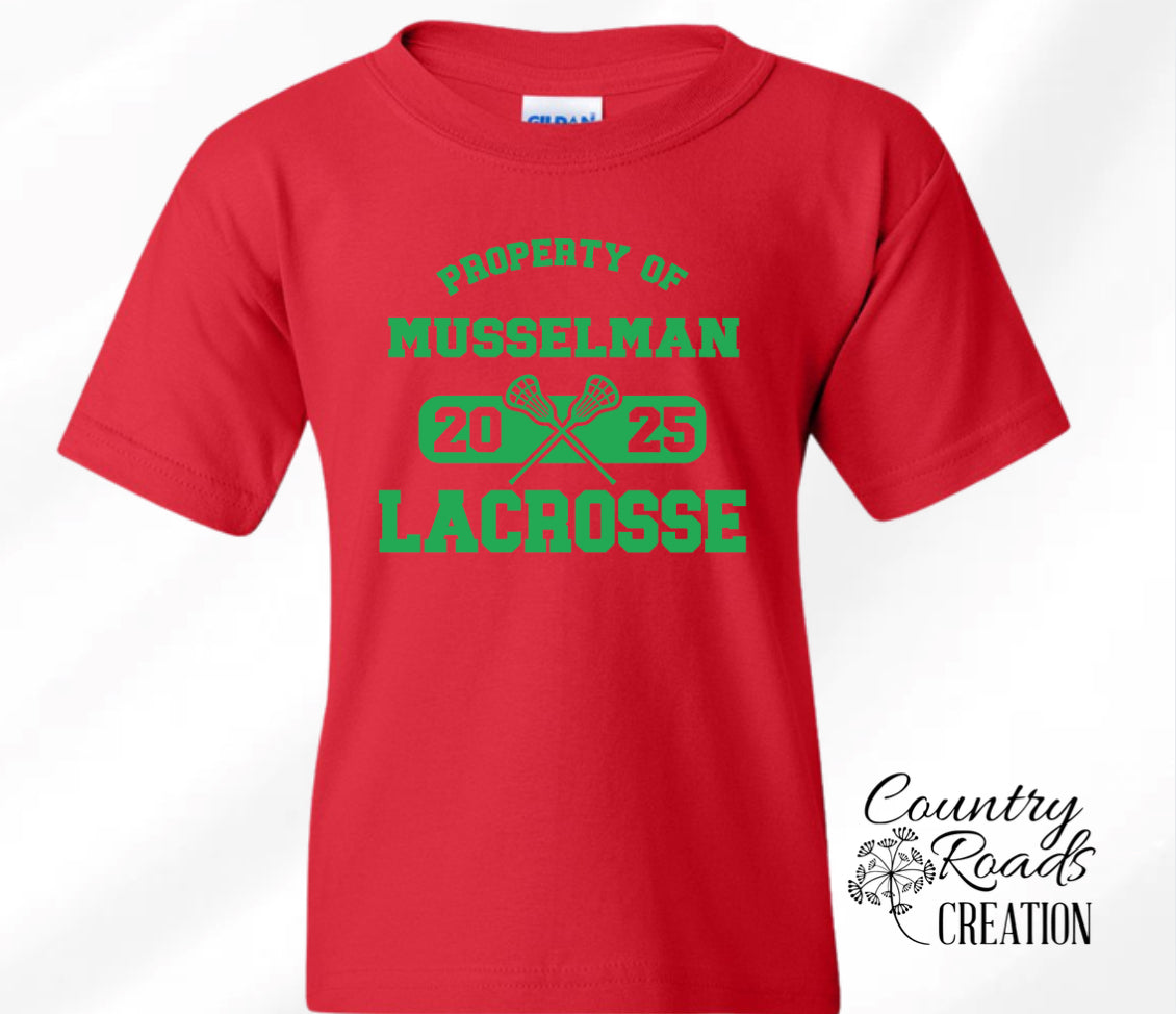 Property of Musselman Lacrosse Shirt