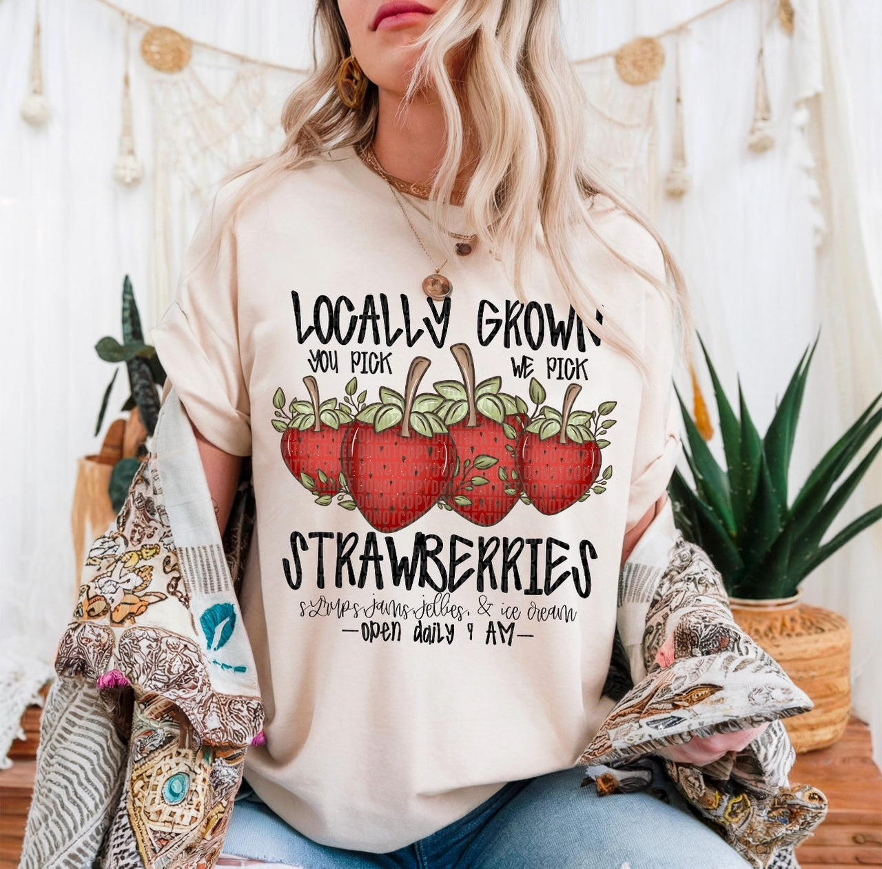 Locally Grown Strawberries Shirt