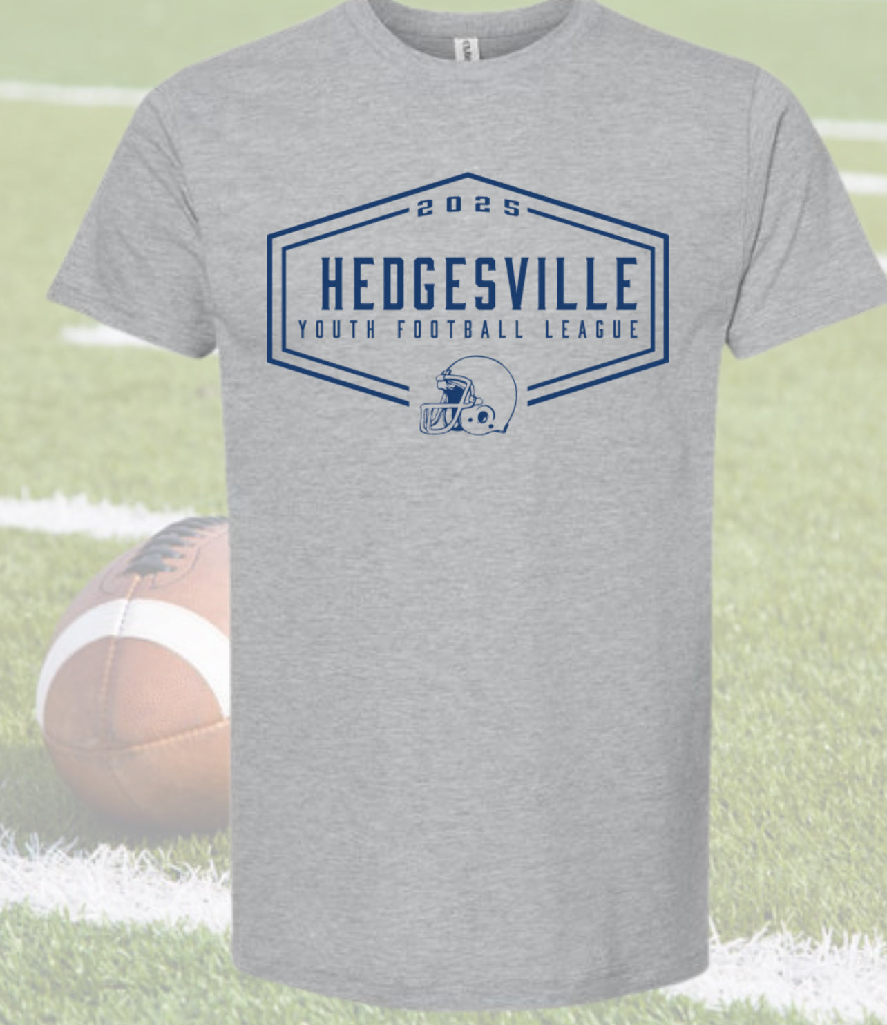 Hedgesville Youth Football with Helmet Shirt