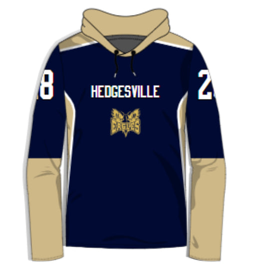 Eagles Long Sleeve Hooded Sublimation Shirt