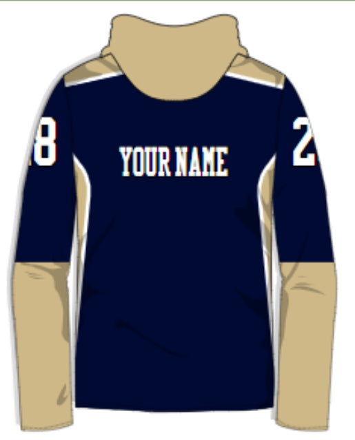 Eagles Long Sleeve Hooded Sublimation Shirt