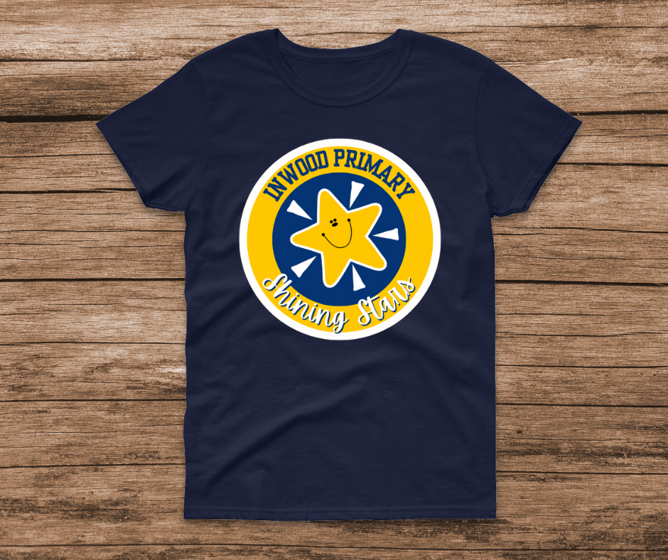 Inwood Primary Classic Design on Front of Shirt