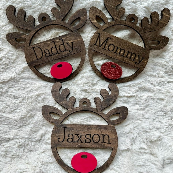 Custom Reindeer Ornament