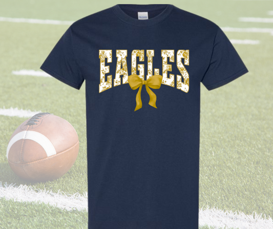 Eagles Floral Toile Coquette Bow Shirt