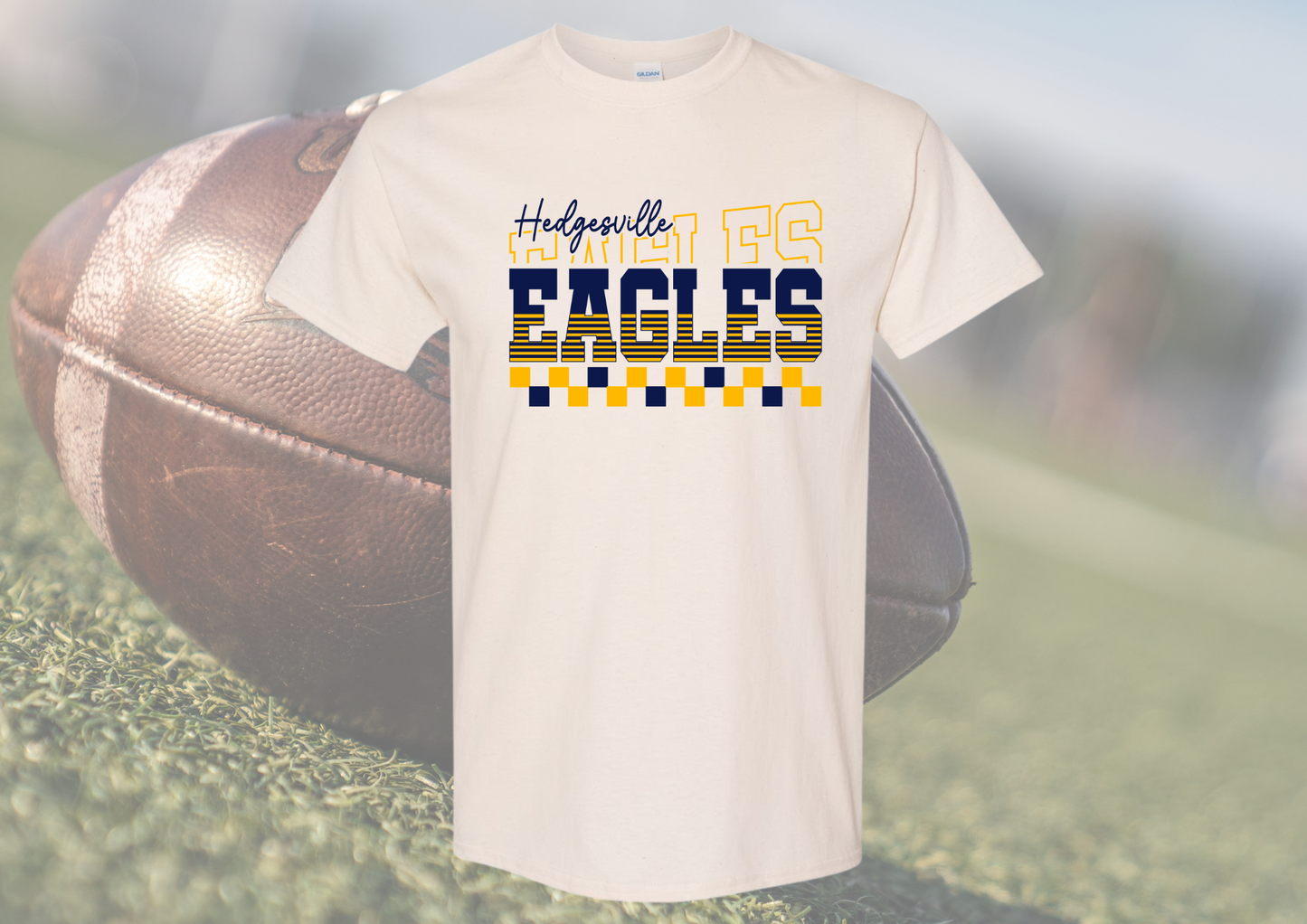 Hedgesville Eagles Checkered Spirit Tee