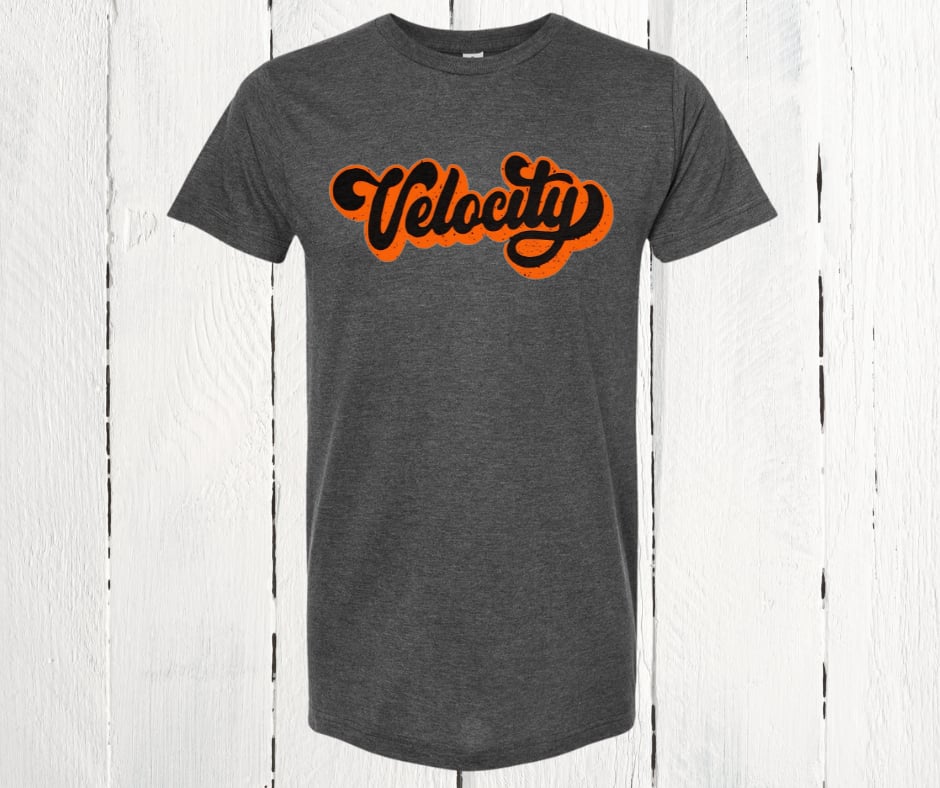 Velocity Script Logo Tee – Classic & Bold