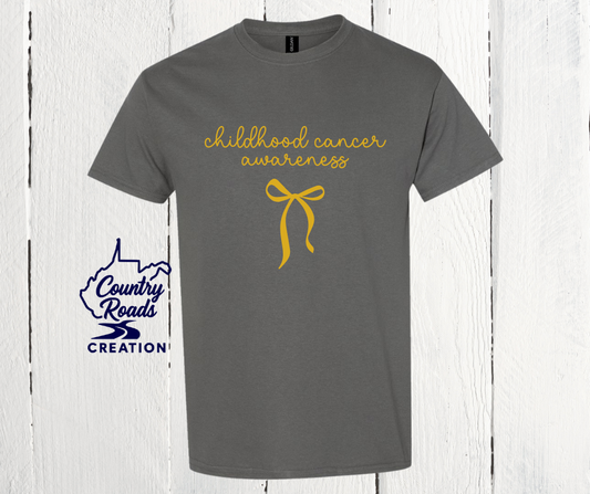 Childhood Cancer Awareness with Bow Shirt