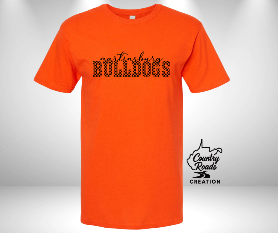 Martinsburg Bulldogs Checkered Tee