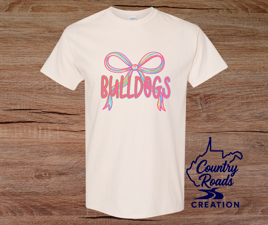 Preppy Custom Mascot Bow Tee