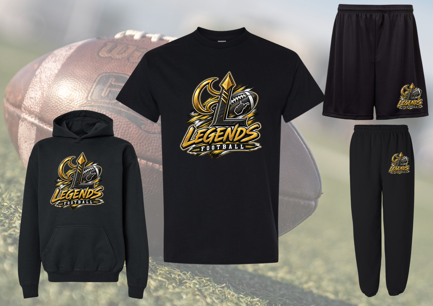 Distressed Legends Football Spirit Bundle Set