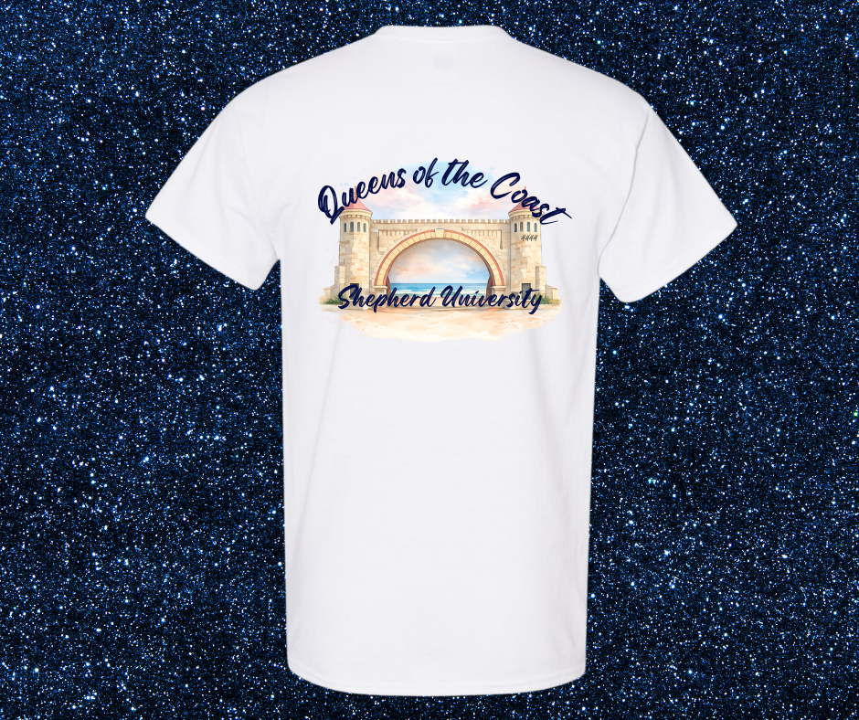 Day 1 – Queens of the Coast Cheer Tee | Shepherd University
