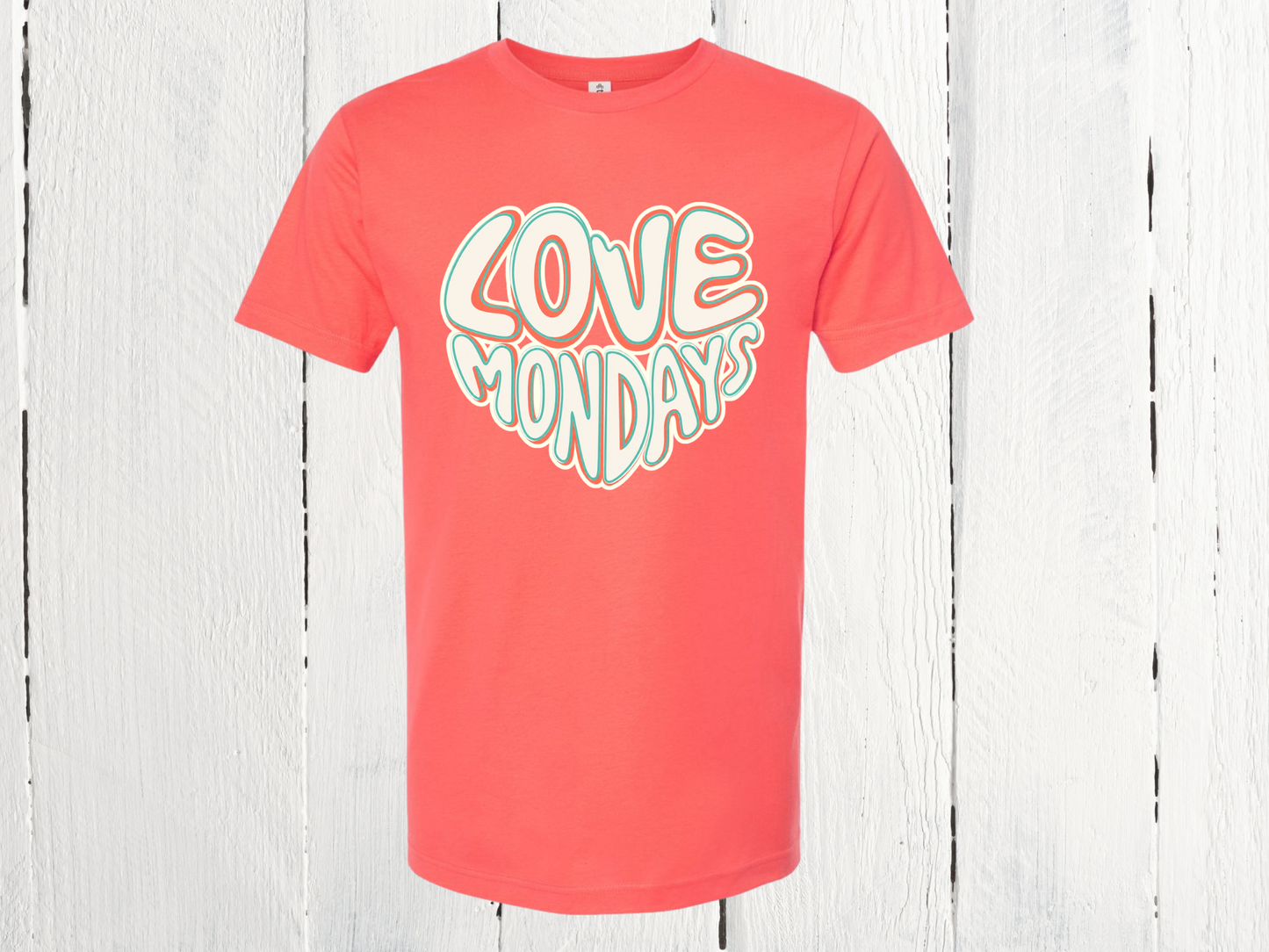 Love Mondays Retro Heart T-Shirt