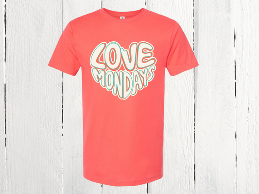 Love Mondays Retro Heart T-Shirt