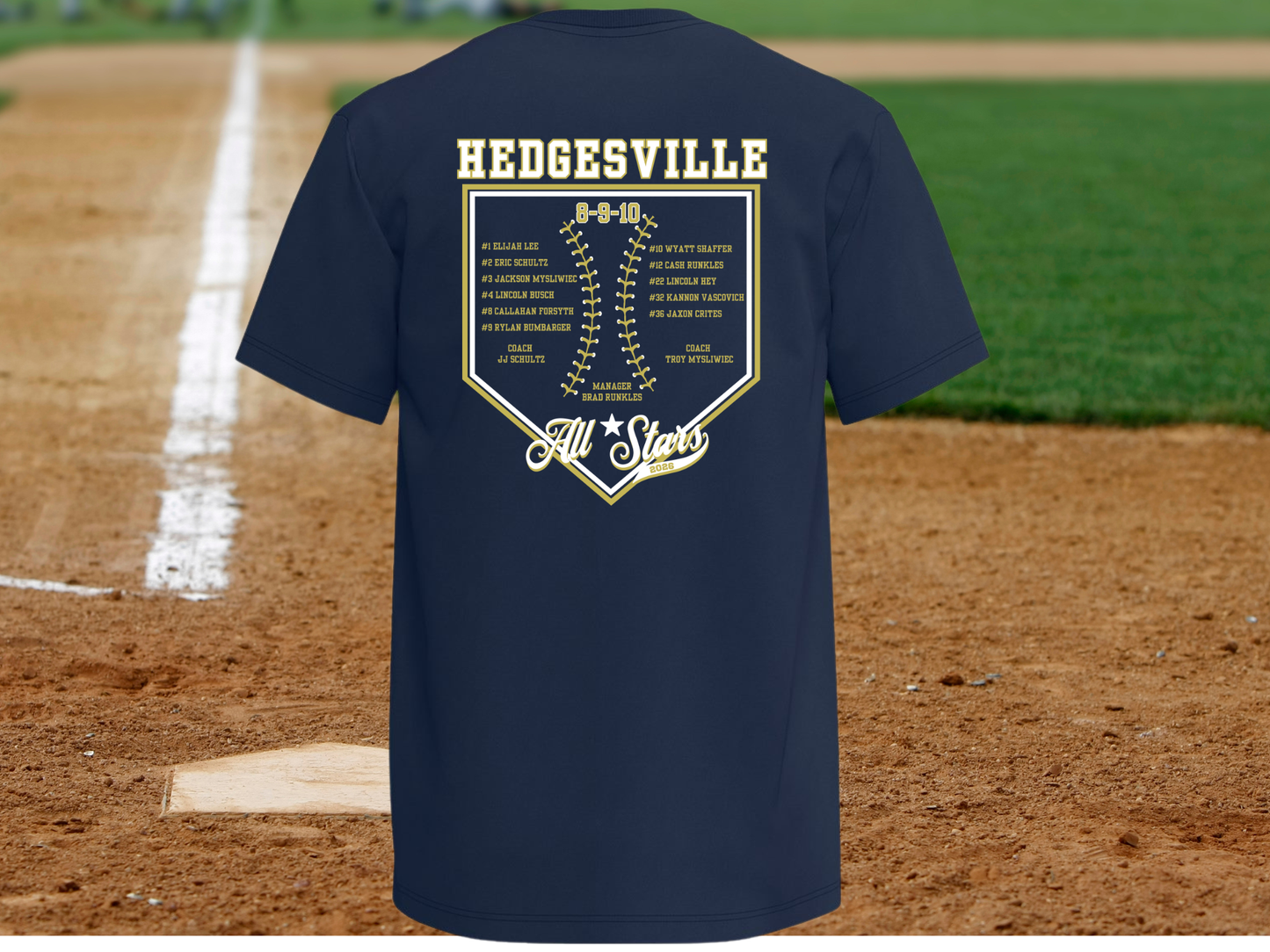 Hedgesville 8/9/10 All-Stars 2026 Supporter Shirt