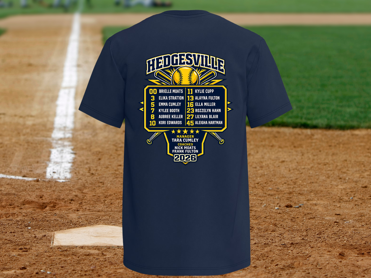 Hedgesville Junior League Softball Supporter Shirt