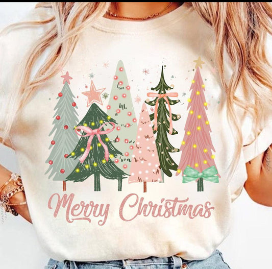 Merry Christmas Decorated Tree Shirt