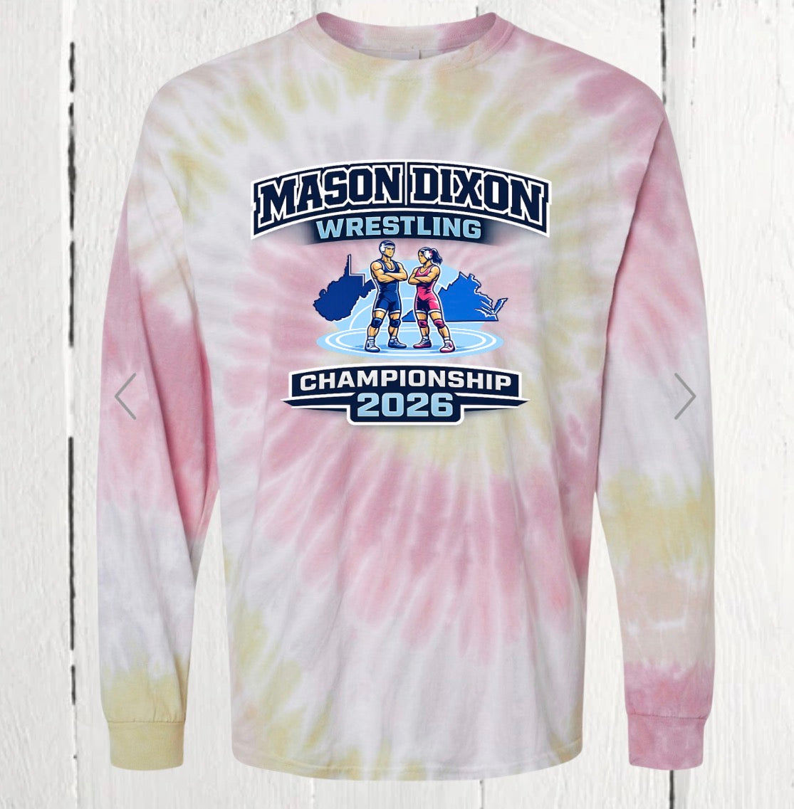 Mason Dixon Wrestling Championship 2026 Tie Dye Shirt