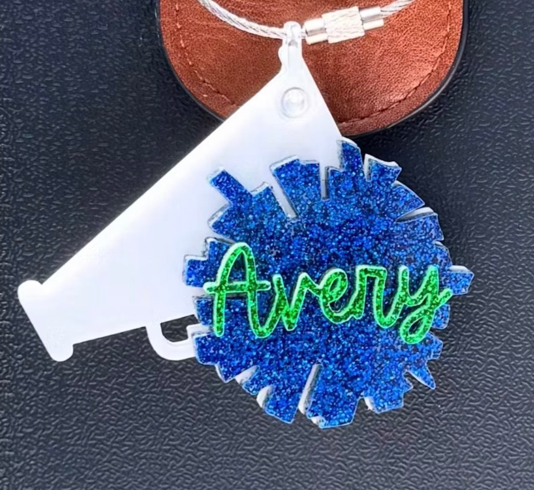 Personalized Cheer Bag Tag