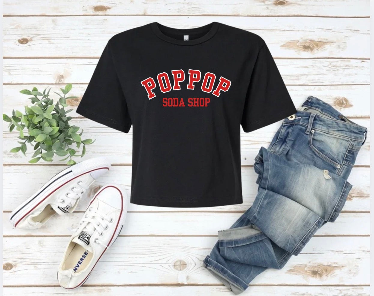Pop Pop Soda Shop Varsity Shirt