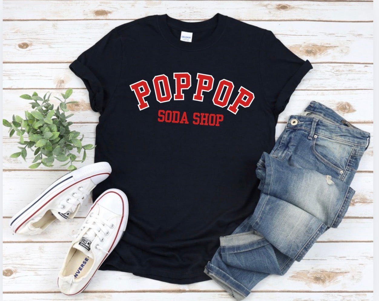 Pop Pop Soda Shop Varsity Shirt