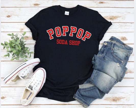 Pop Pop Soda Shop Varsity Shirt
