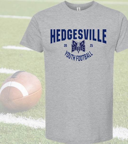 Hedgesville Youth Football with Mascot in Middle Shirt