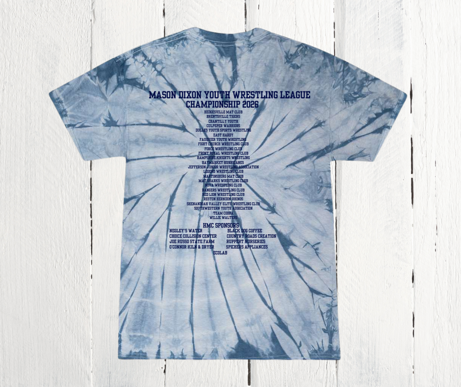Mason Dixon Wrestling Championship 2026 Tie Dye Shirt
