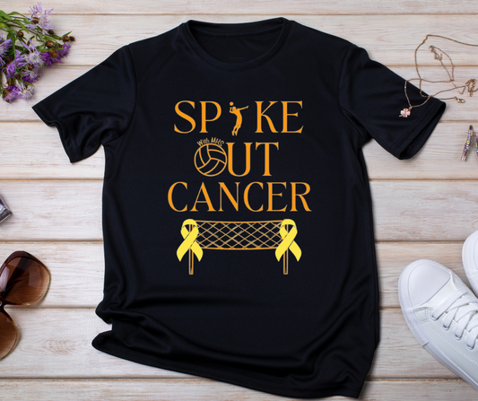 Spike Out Cancer Volleyball Shirt
