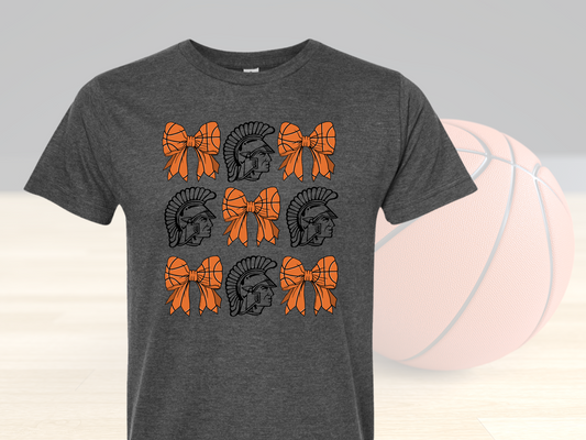 Trojans Basketball Bow and Trojan Coquette Shirt