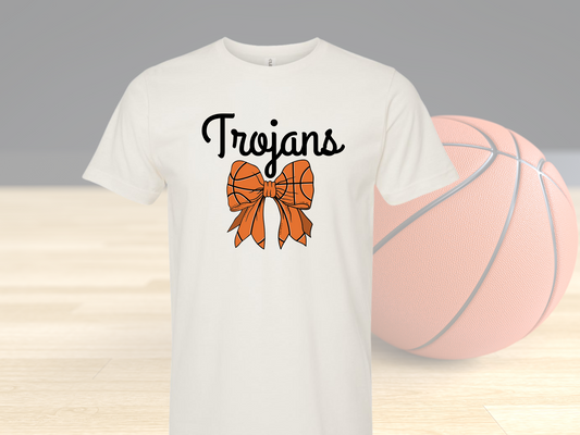 Trojans Basketball Bow Shirt