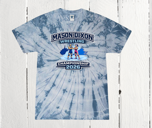 Mason Dixon Wrestling Championship 2026 Tie Dye Shirt