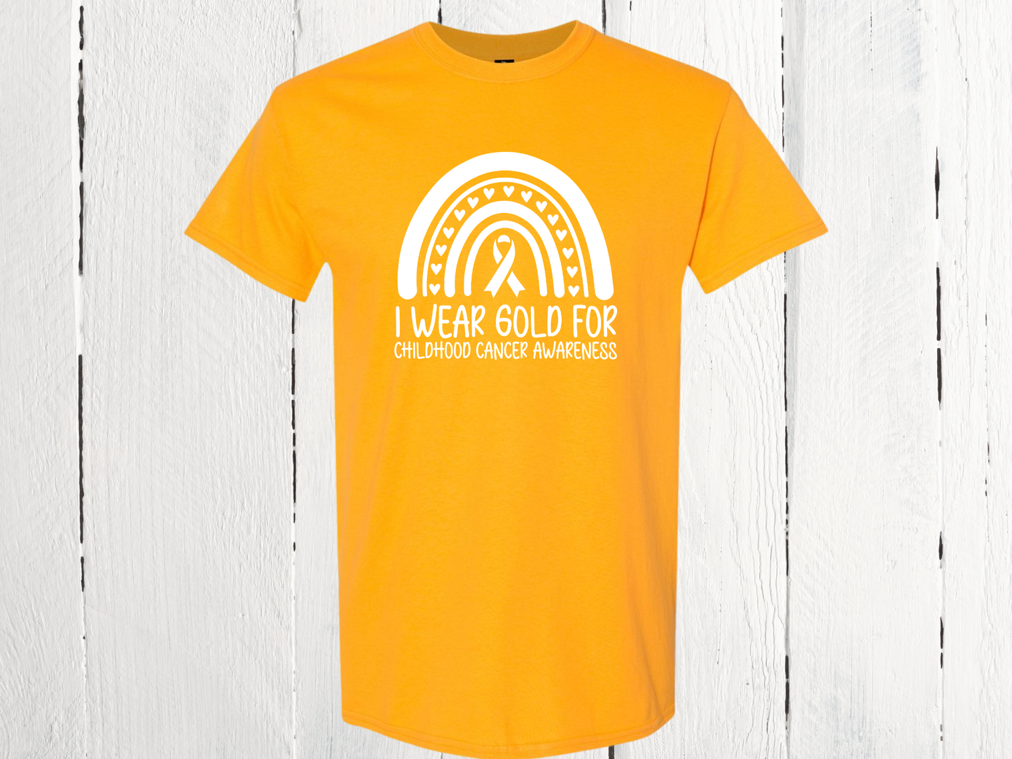 I Wear Gold for Childhood Cancer Awareness Shirt