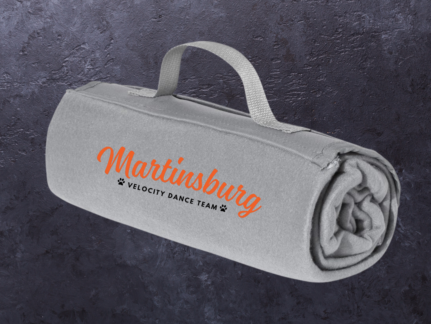 Martinsburg Velocity Dance Team Roll-Up Fleece Blanket – Soft, Portable, and Team Ready