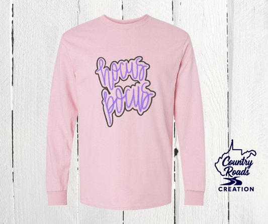 Hocus Pocus Tee with Faux Tinsel Sparkle
