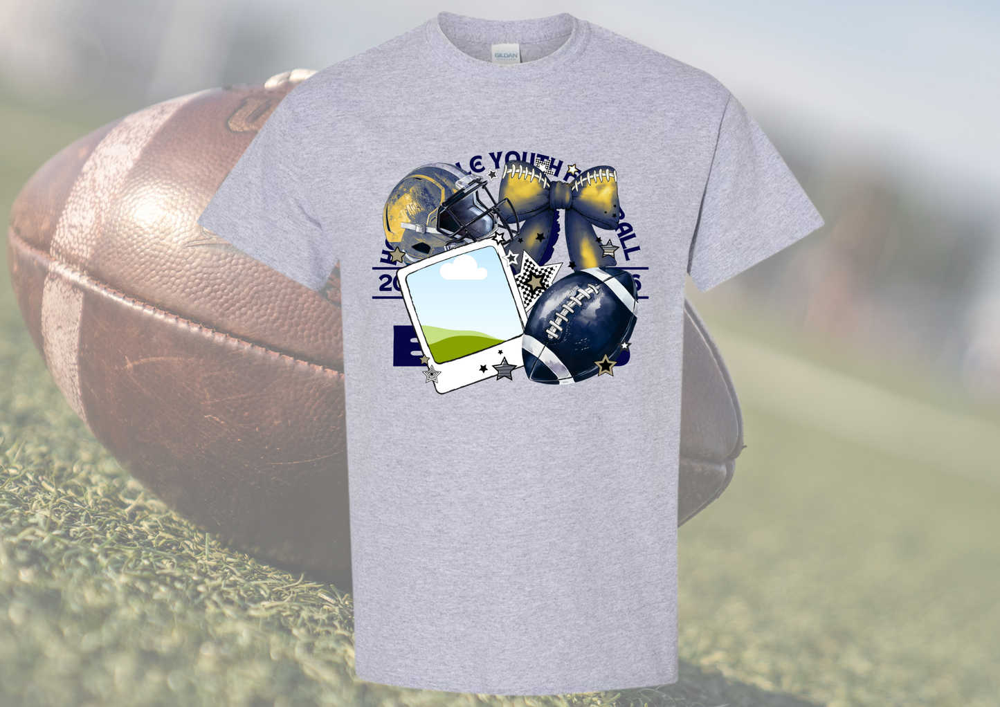 Personalized Football Photo Tee