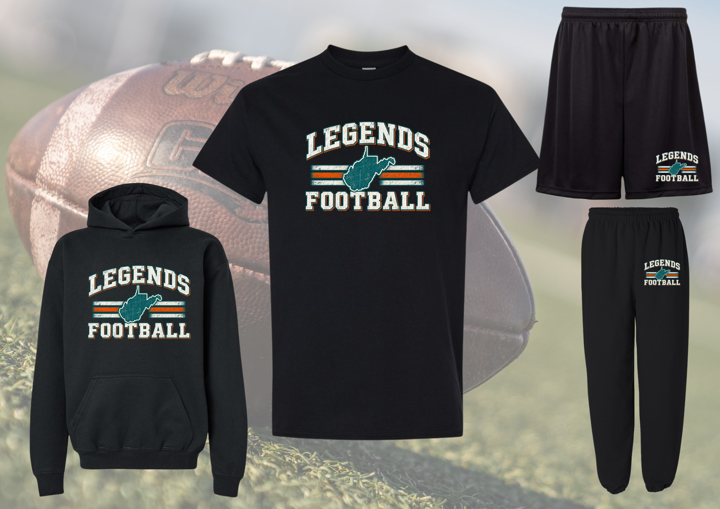 Distressed Legends Football Spirit Bundle