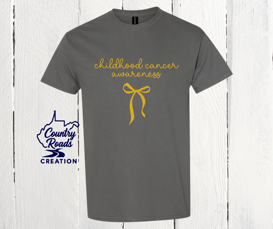 Childhood Cancer Awareness with Bow Shirt